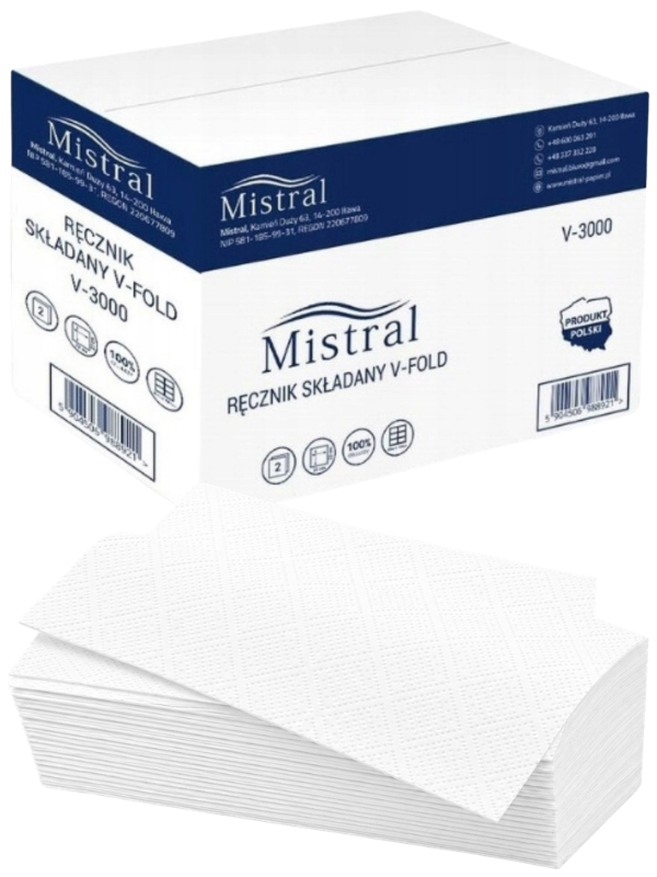 Ręcznik ZZ Mistral V-3000 20x150 listków
